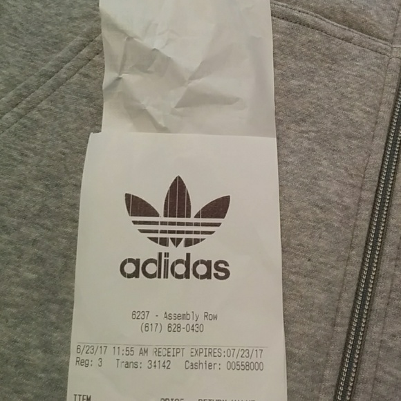 Adidas Essentials Cotton Fleece 3 Stripe Full Zip - Picture 7 of 7