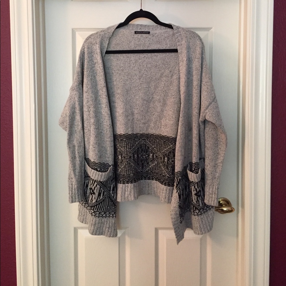 Brandy Knit Gray Cardigan