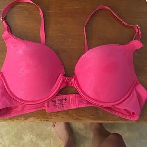Pink bra