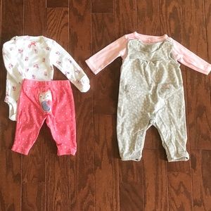 Set of 2 Newborn Carter's Outfits
