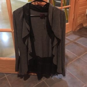 Black and grey cardigan