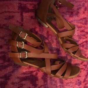 Brown Strappy Sandals
