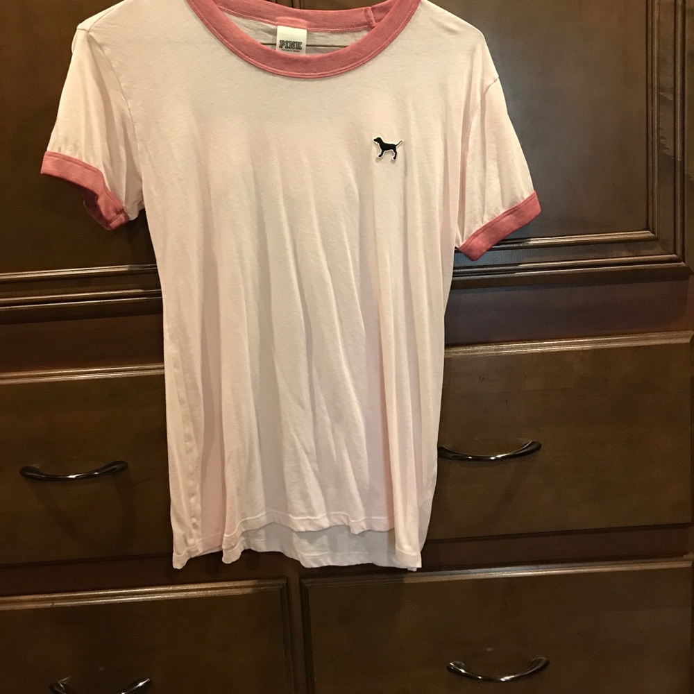 Pink crew tee