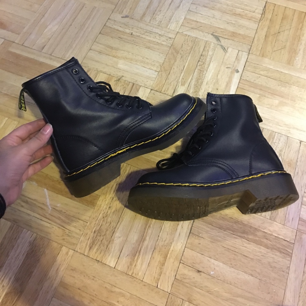 Brand new real leather doc marten style boots