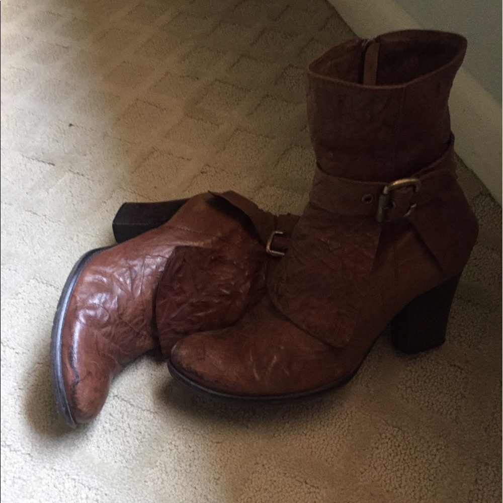 Jeffrey Campbell Brown leather boots