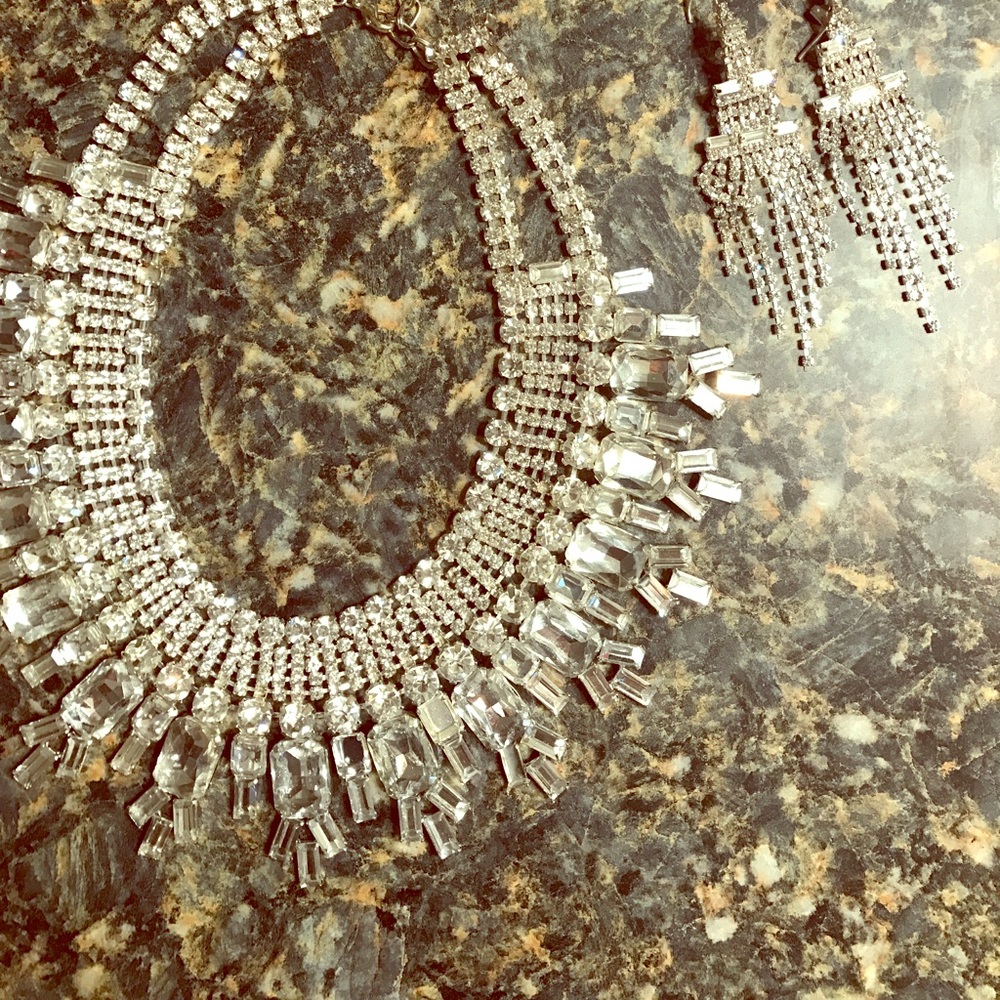 Beautiful crystal necklace  set from Dillard's