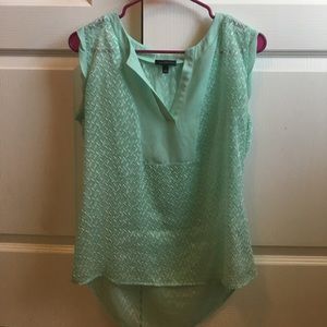 Teal sleeveless top
