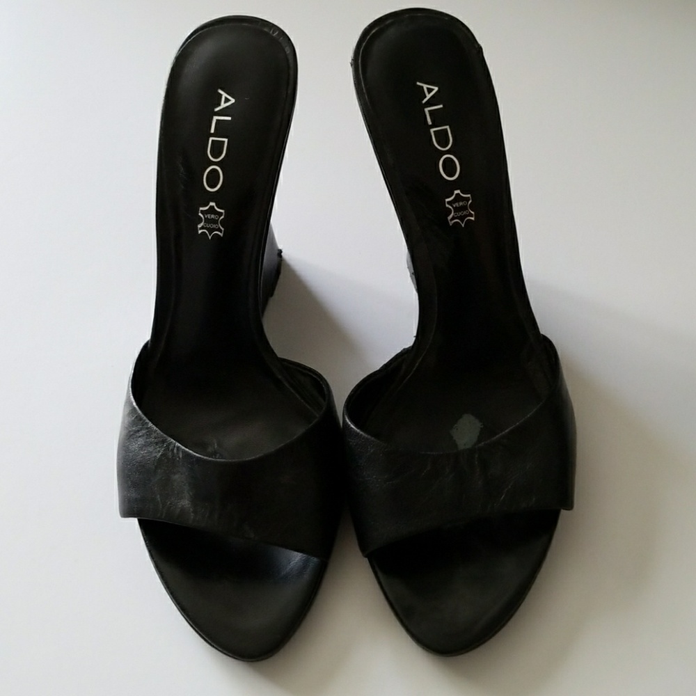 Aldo Wedge Leather Heels