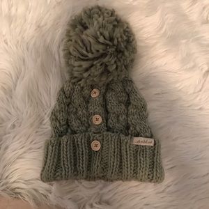Three Bird Nest Pom Beanie