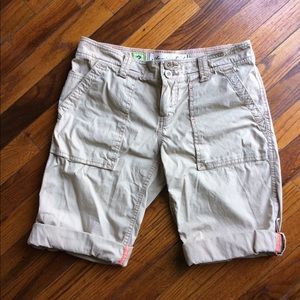 American Eagle Khaki Bermuda Shorts