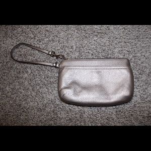 Coach grey/silver wallet!!