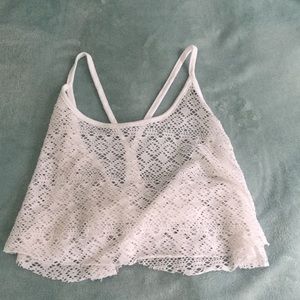Victoria's Secret white bathing suit cover up