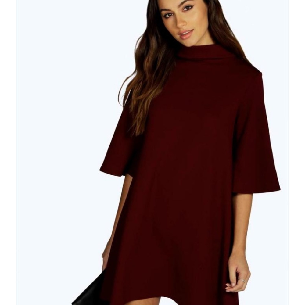 Boohoo Collar Shift Dress