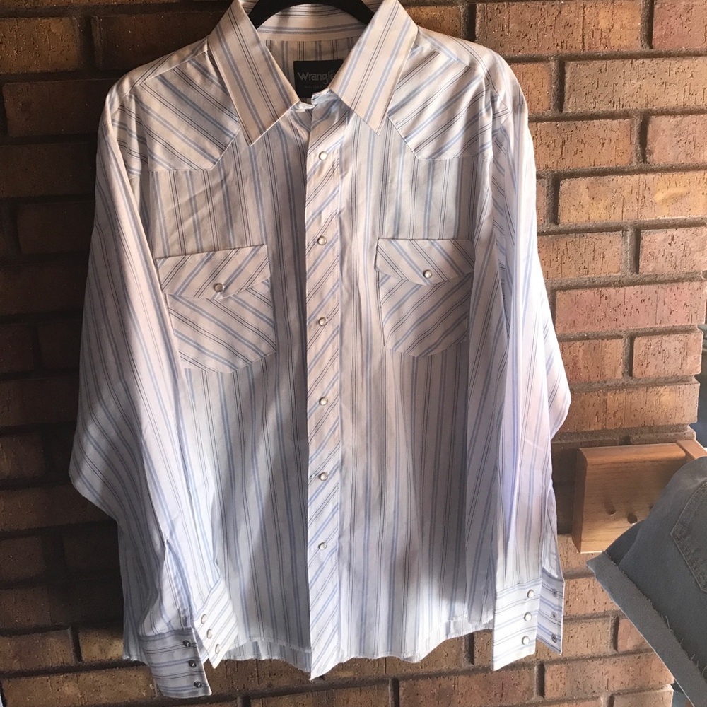 MENS XL-Tall WRANGLER PEARL SNAP SHIRT