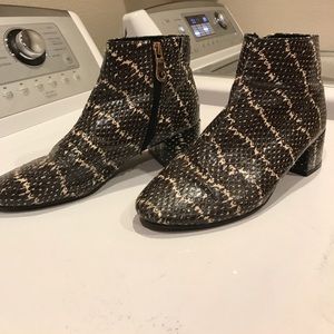 Top Shop Snake Skin Booties