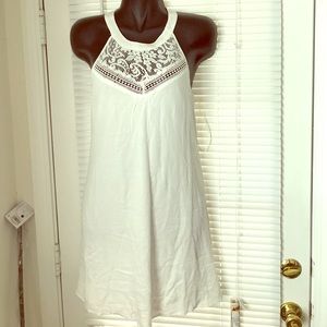 White Lace Midi Dress
