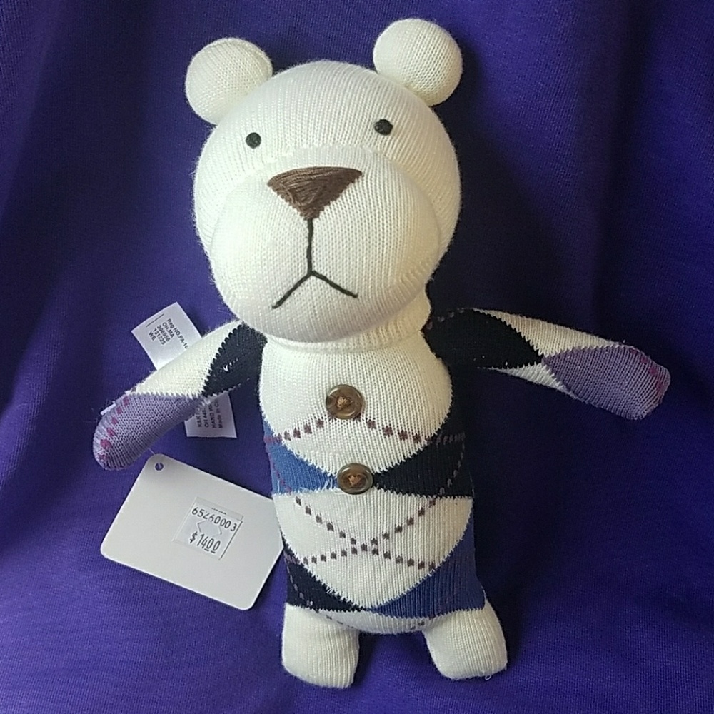 ADORABLE Boy Sock Bear NWT