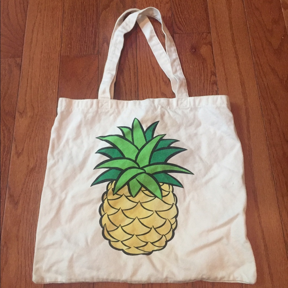 Pineapple canvas tote