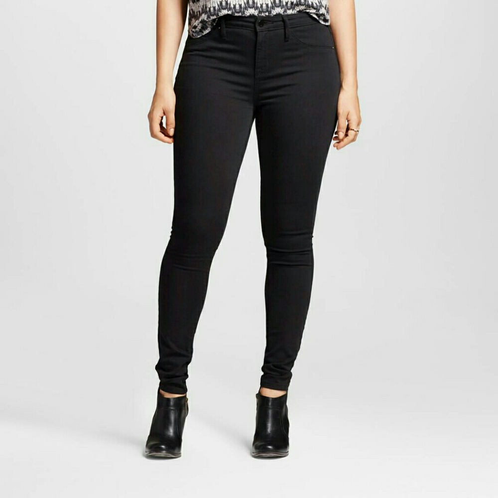 Mossimo Mid-Rise Black Jeggings