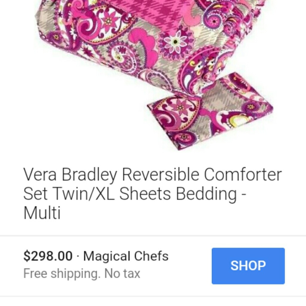 Vera Bradley Comforter and pillow case