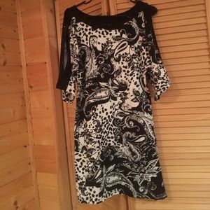 Black and white dress