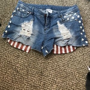 American flag shorts