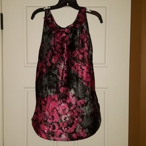 NY&C Halter Blouse in Pink and Grey