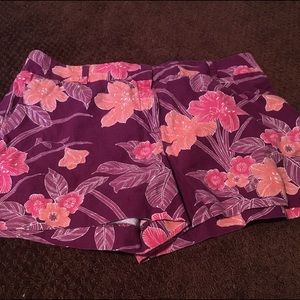 Loft floral print shorts size 14