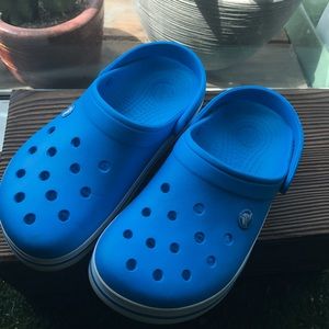 Blue crocs