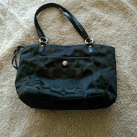 75 off Coach Handbags PRICE DROP!! COACH black logo purse from