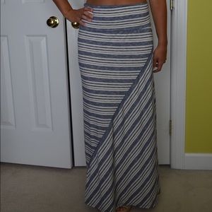 Striped Maxi Skirt