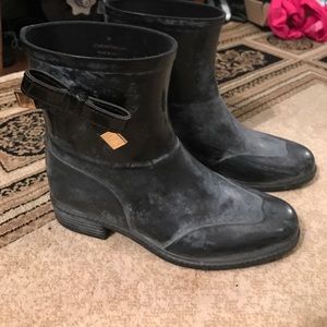 Burberry rain boots