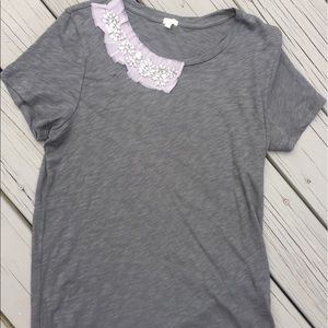 JCrew jeweled tshirt