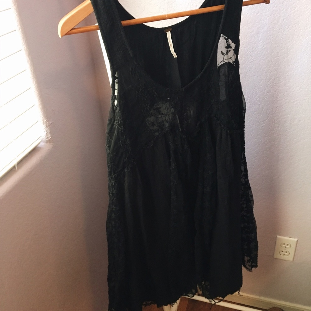 Free People Black Lace Dress!