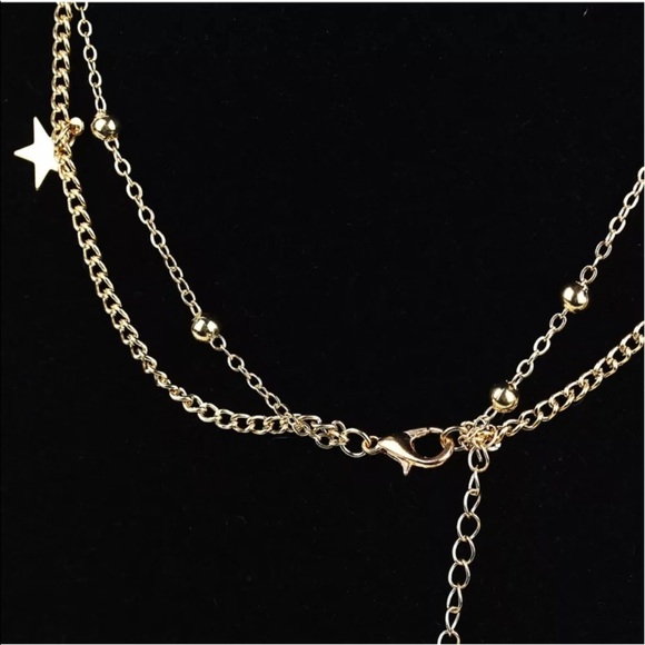 Moons and stars layer choker necklace - Picture 4 of 8