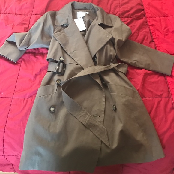 Beautiful Khaki Trench Coat-BRAND NEW WITH TAG - Picture 1 of 3
