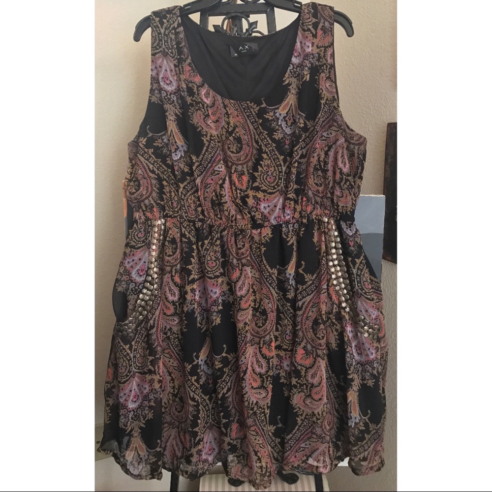 Printed Mini Dress