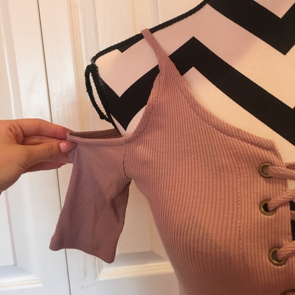 ‼️Last one‼️Lace Up Cold Shoulder Dress A6 - Picture 7 of 8