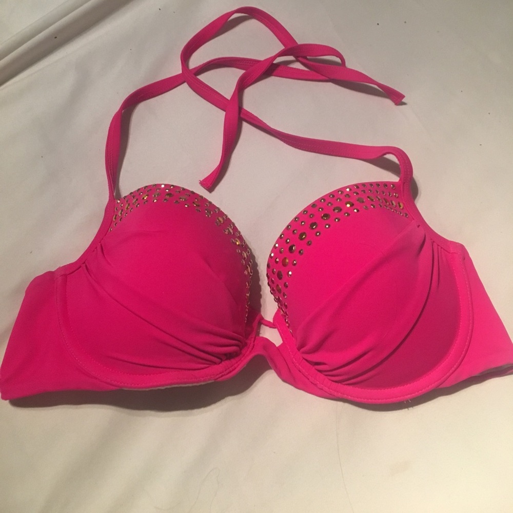 Hot Pink Victoria's Secret Bikini Top 32D