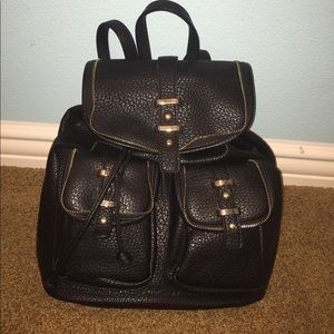 Leather backpack