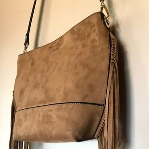 ✨SALE✨Leather satchel with fringes