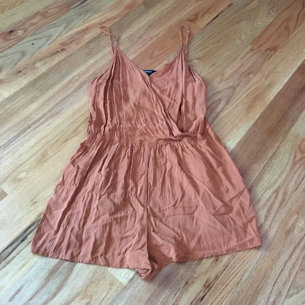 Burnt orange romper