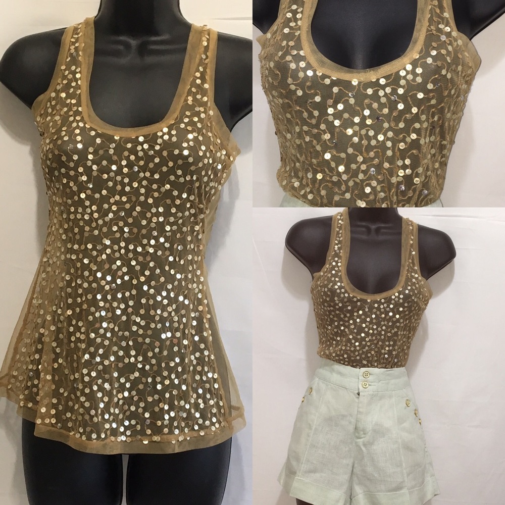 🥂 Shimmer Sheer Top