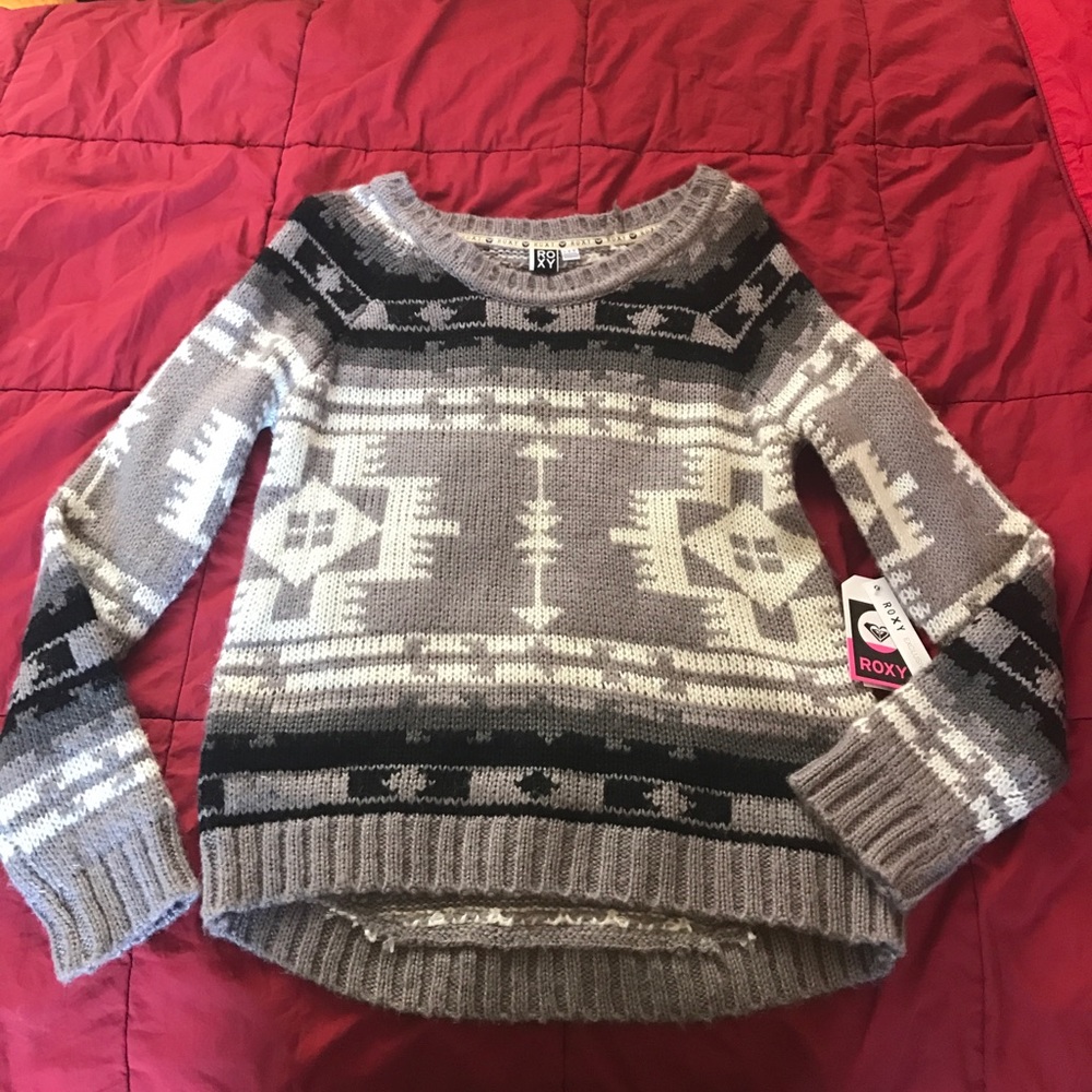 Aztec print sweater