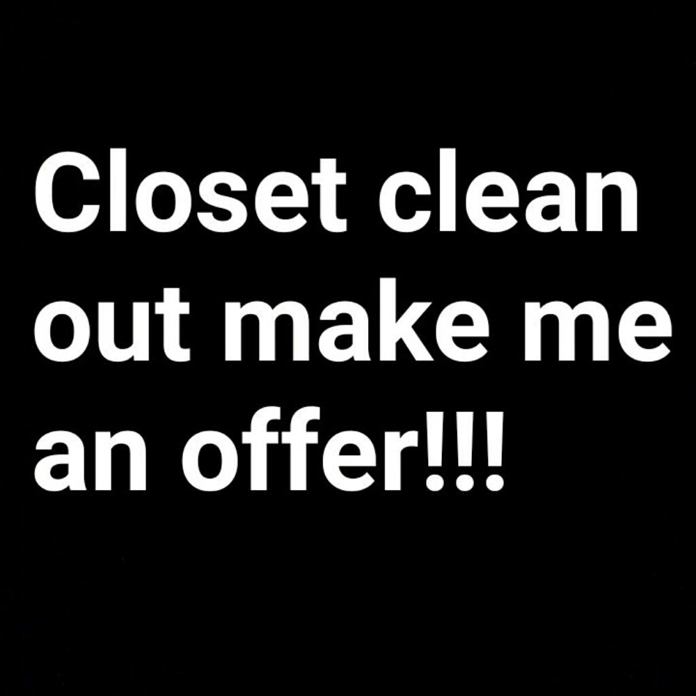 Clearing out my closet !