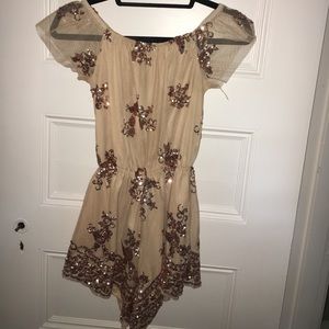 Shimmery, pink romper