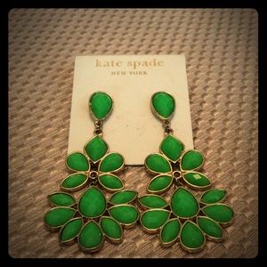 Kate Spade Emerald Green Chandelier Earrings
