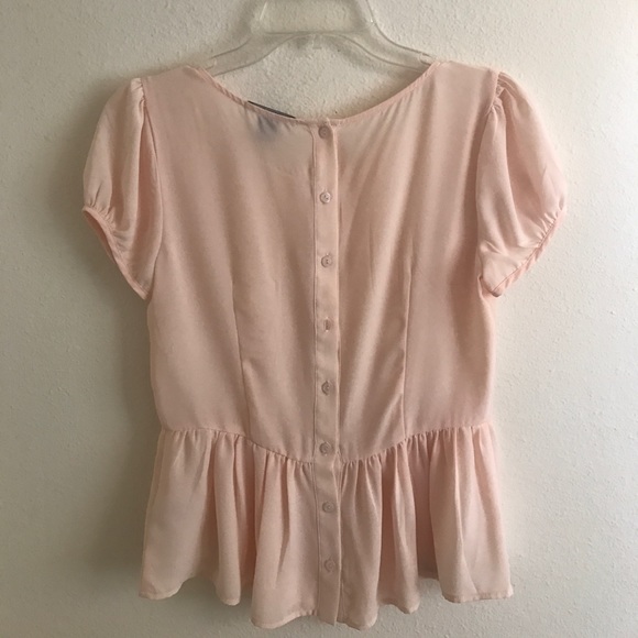 Delicate babydoll pink blouse - Picture 2 of 2
