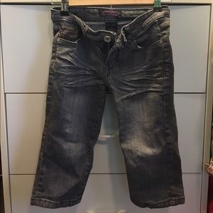 Girl's Size 12 Cropped Capris Jeans