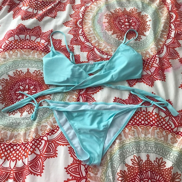 ROMWE Other - NWOT Light blue bikini set